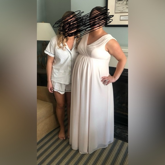 Maternity Dress from Azazie. Size A18, hemmed for 5’5” no heels. Angelina style. - Picture 2 of 2